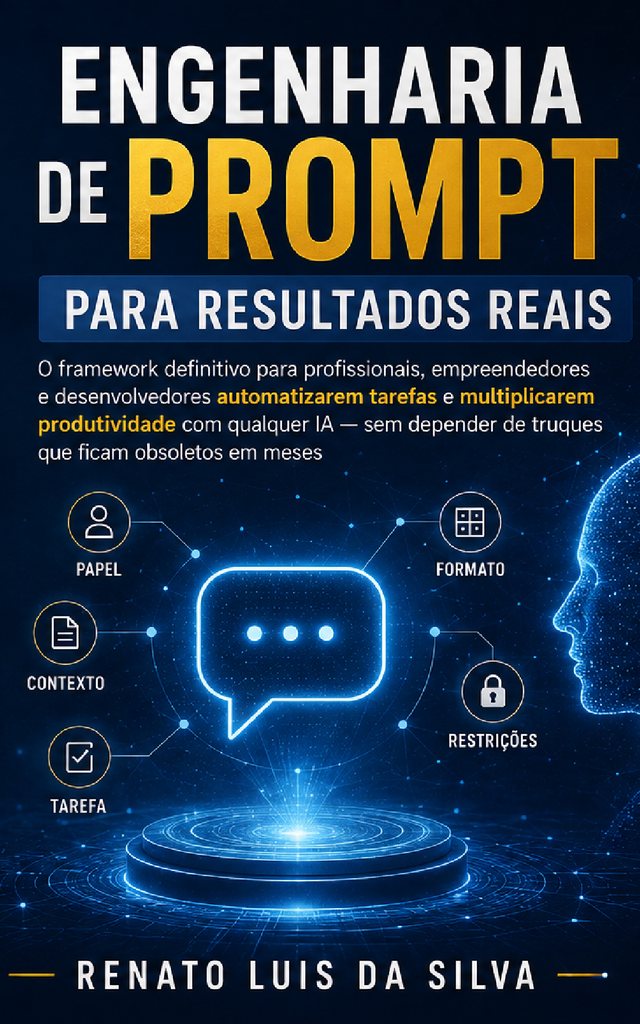 Capa do livro Engenharia de Prompt para Resultados Reais, de Renato Luis da Silva