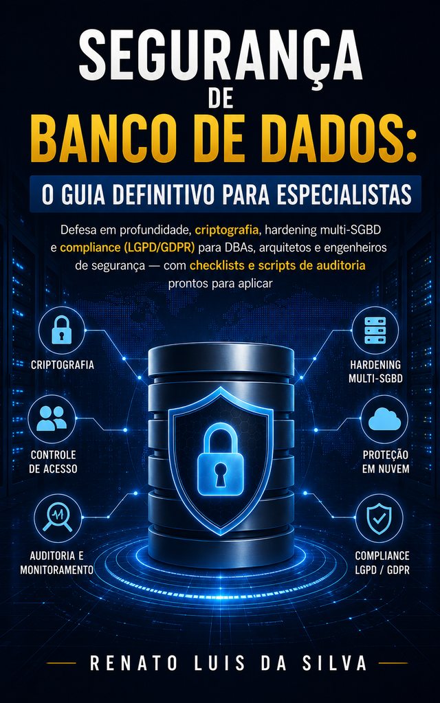 Capa do livro Segurança de Banco de Dados, de Renato Luis da Silva